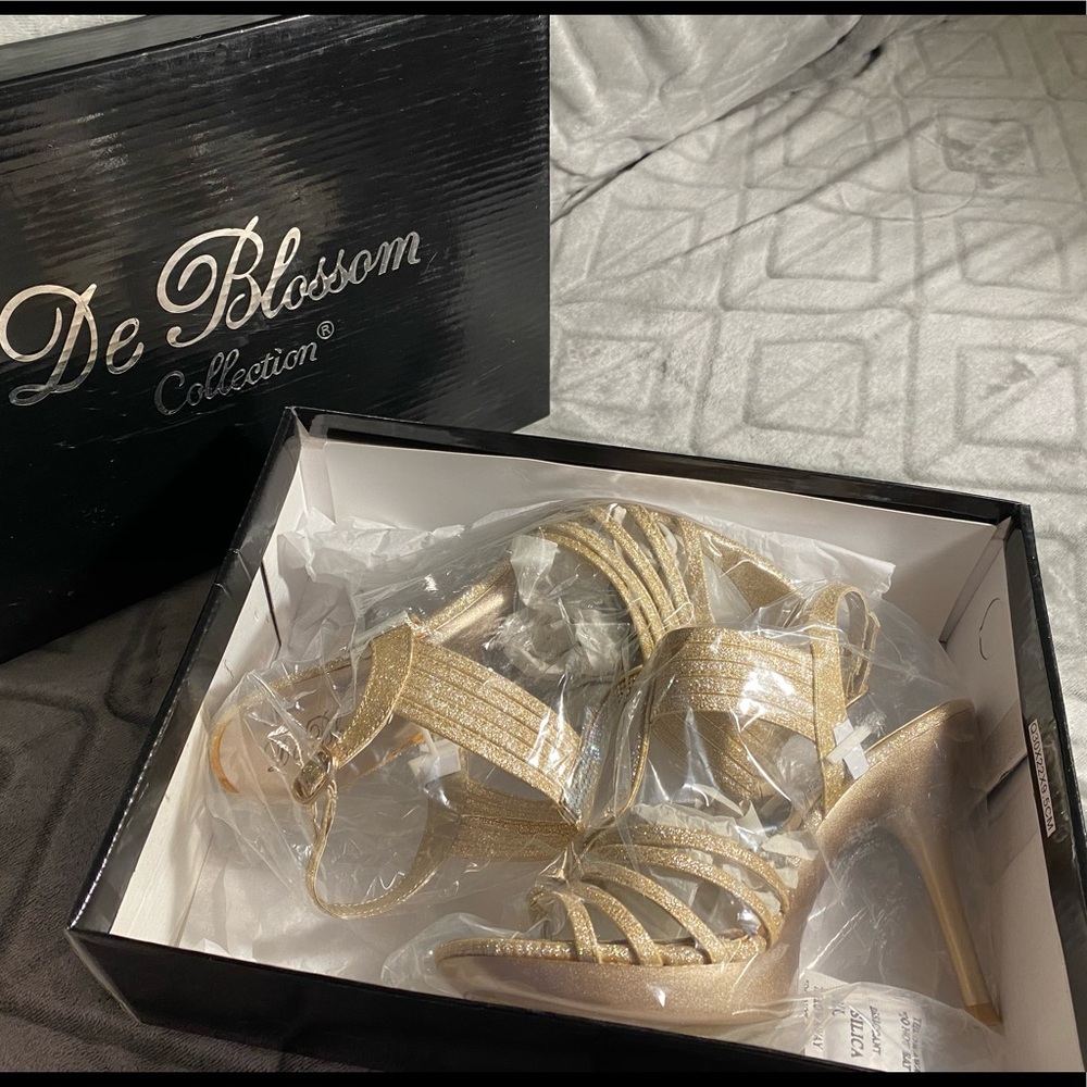 Gorgeous Rose Gold De Blossom Collection Formal Heels